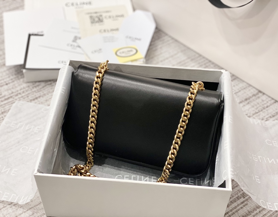 CELINE 秀场新品 最新经典款链条腋下包 197992黑