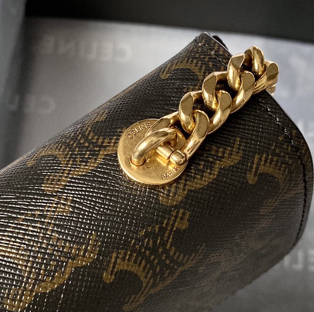 CELINE 秀场新品 最新经典款链条腋下包 197992老花