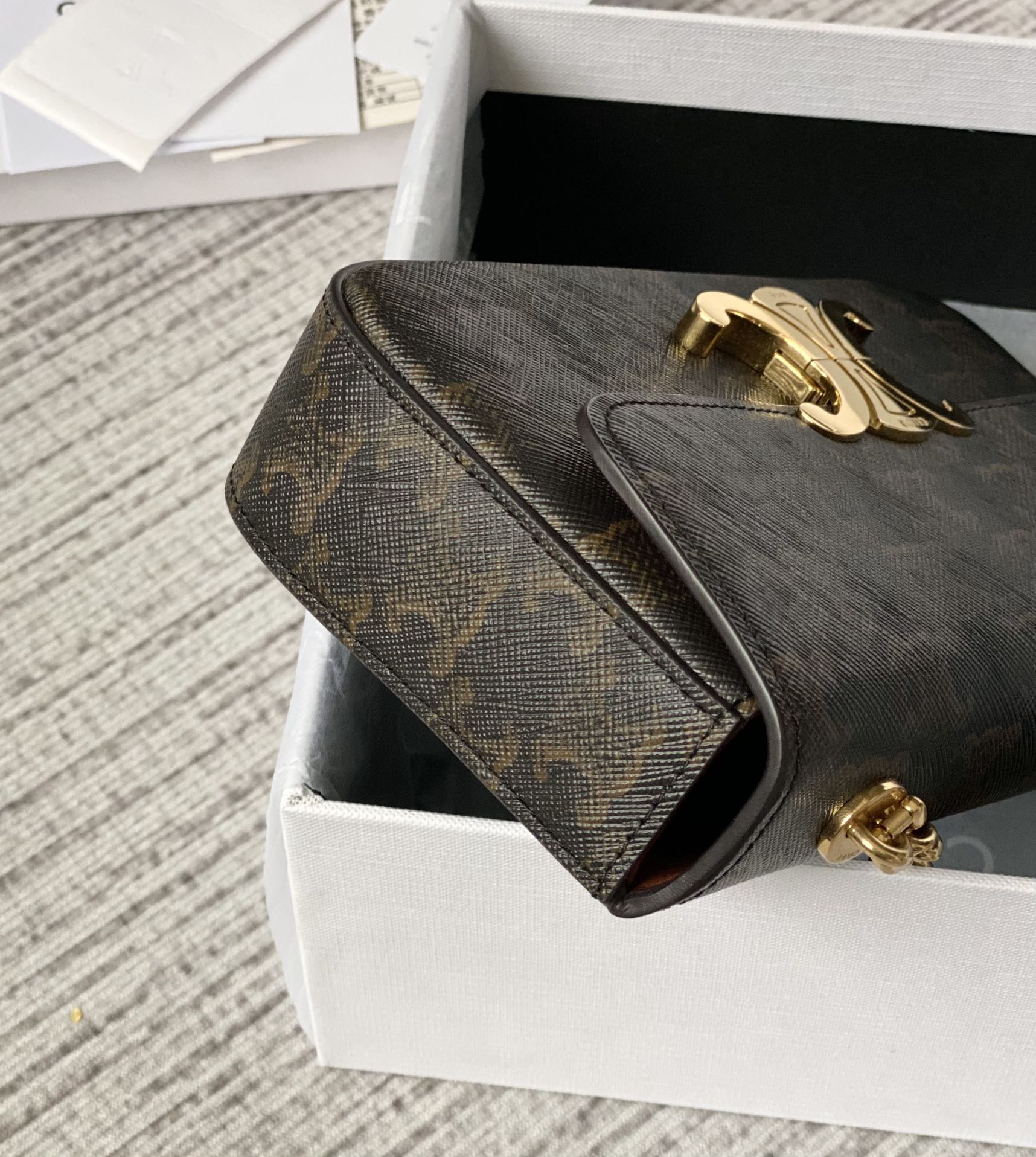 CELINE 秀场新品 最新经典款链条腋下包 197992老花