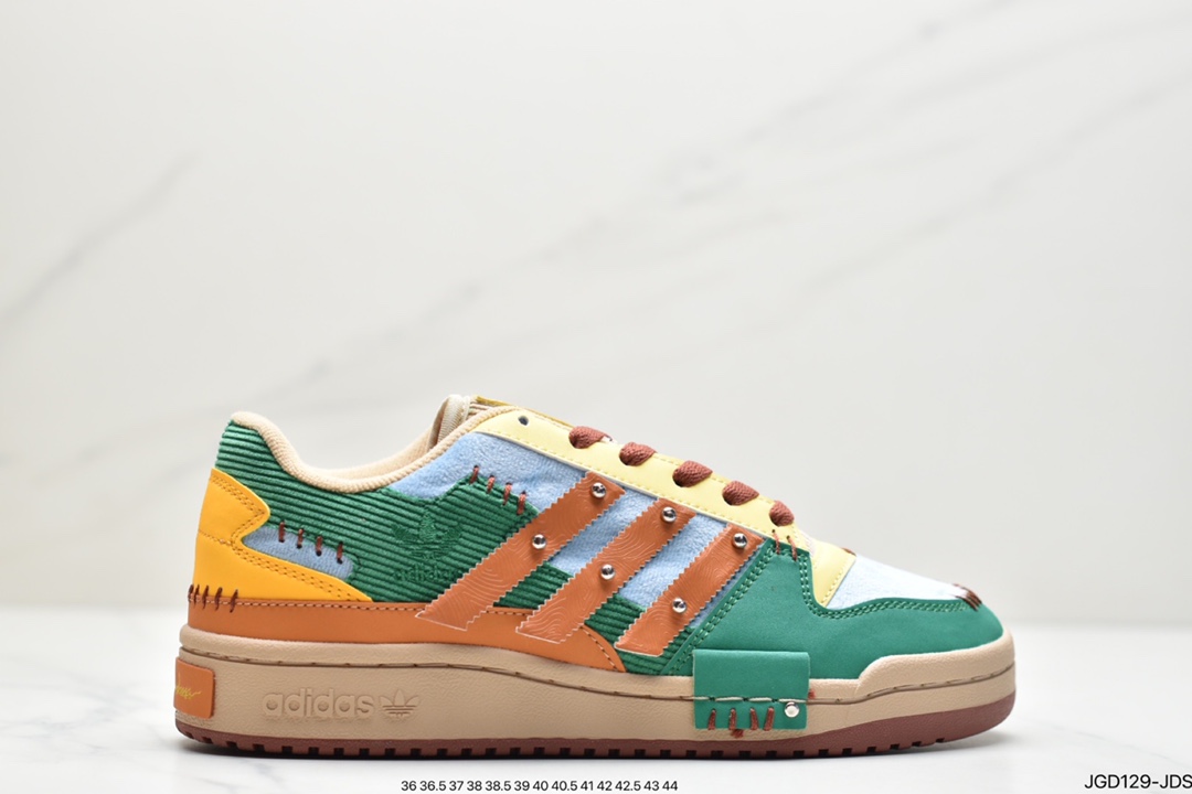 Melting Sadness x Adidas Clover Originals Forum 84 Low ”Karoro” Roman series Velcro low-top retro lace-up all-match casual sneakers GW8724