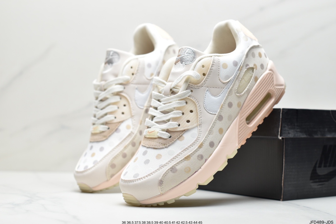 170 耐克Mens Shoes Nik/e Air Max 90 经典复古气垫百搭休闲运动慢跑鞋CZ3950-100