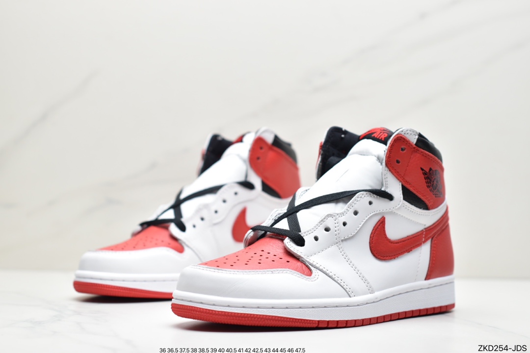 Air Jordan 1 High OG White Red Joe AJ1 Retro High Top Cultural Basketball Shoes 555088-161