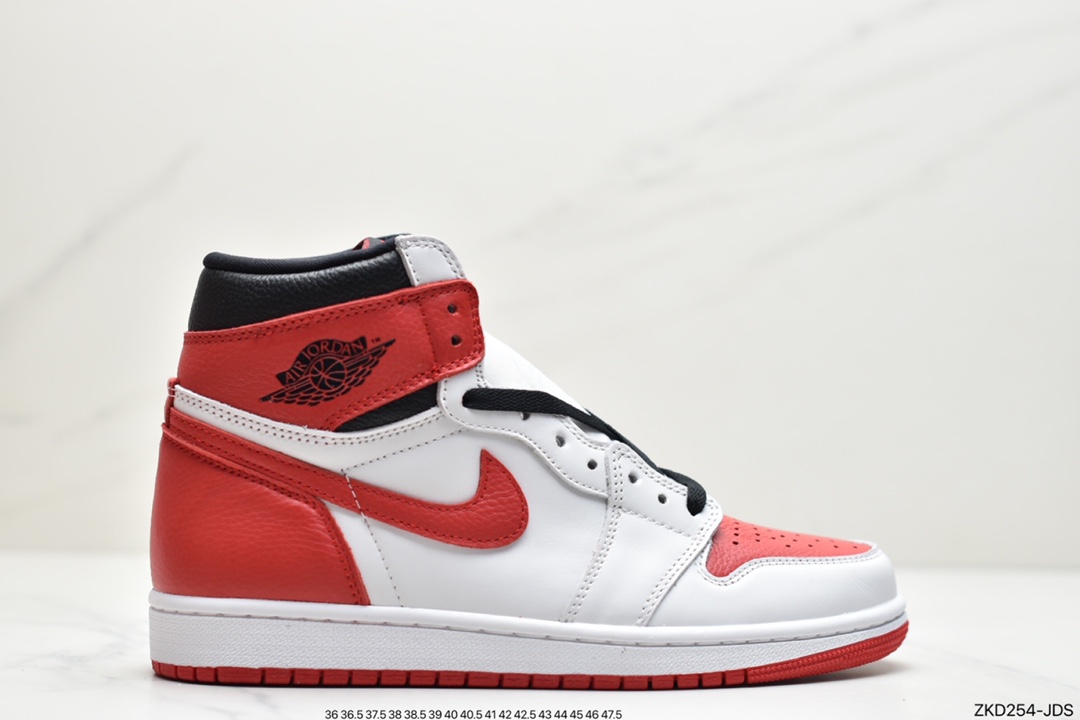 Air Jordan 1 High OG White Red Joe AJ1 Retro High Top Cultural Basketball Shoes 555088-161