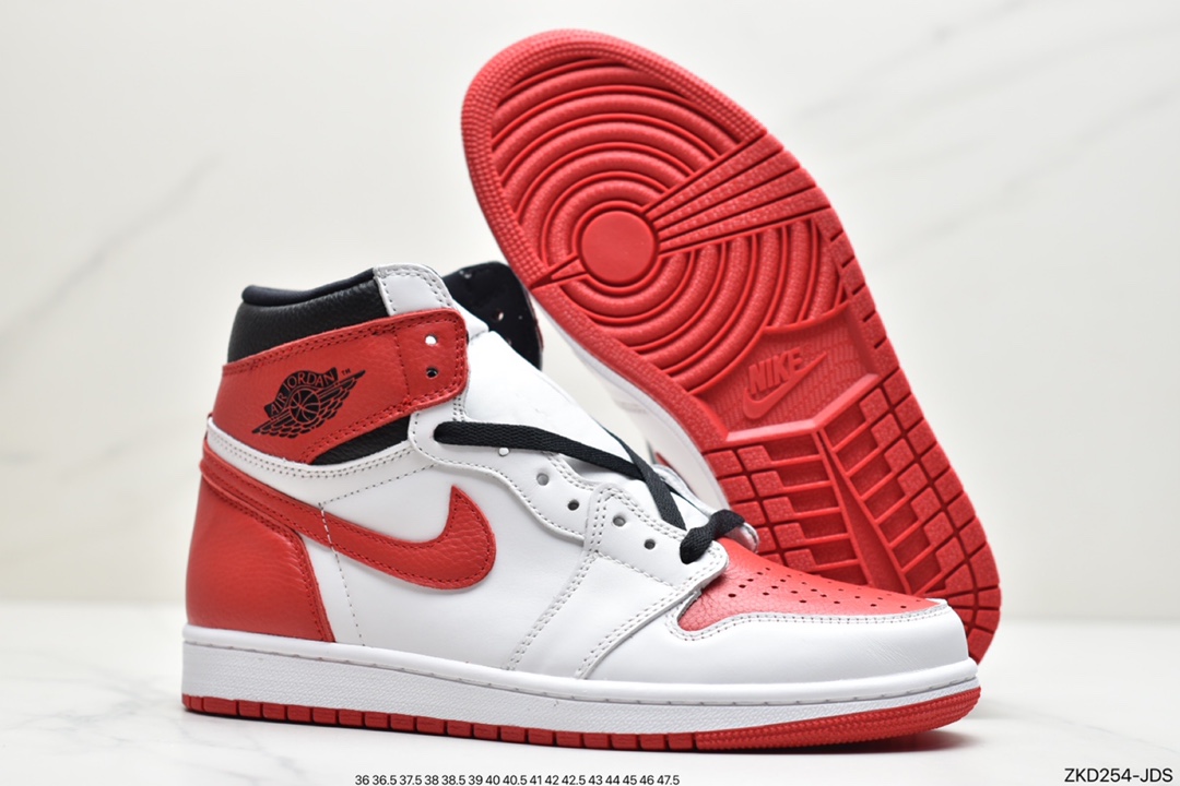 Air Jordan 1 High OG White Red Joe AJ1 Retro High Top Cultural Basketball Shoes 555088-161