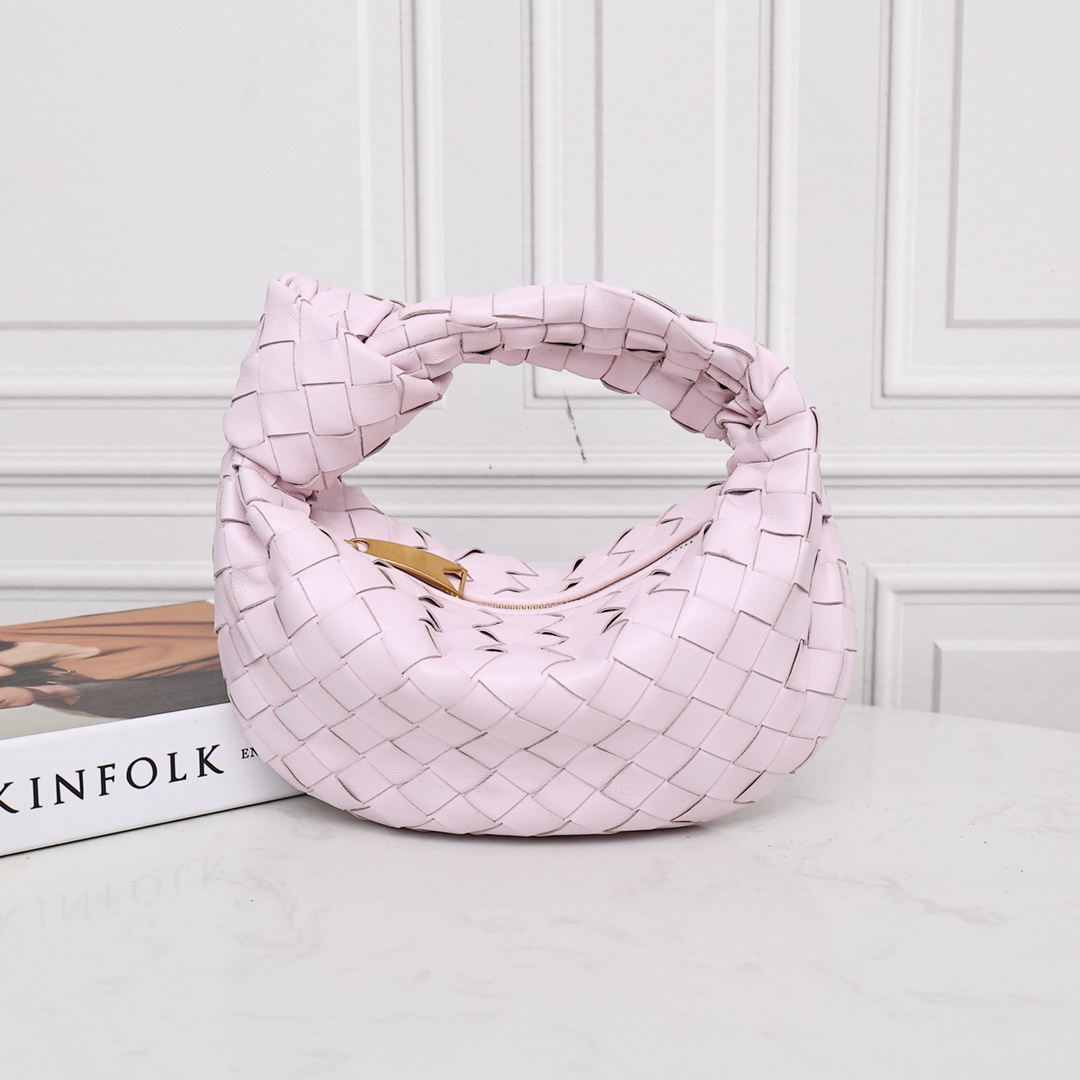 Sac à main hobo Bottega Veneta en cuir d'agneau tressé avec nœud