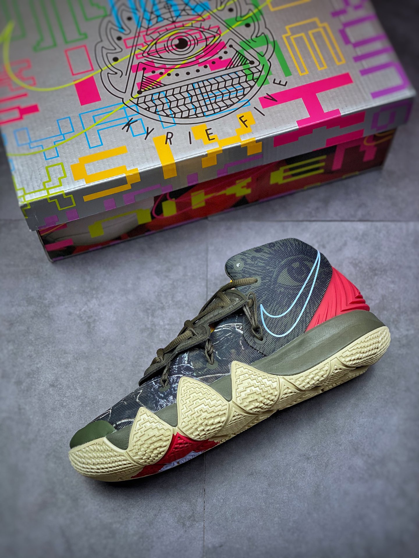 290 #灭世 NIKE Kybrid 欧文S2 军绿迷彩鸳鸯 实战篮球鞋 CT1971-300