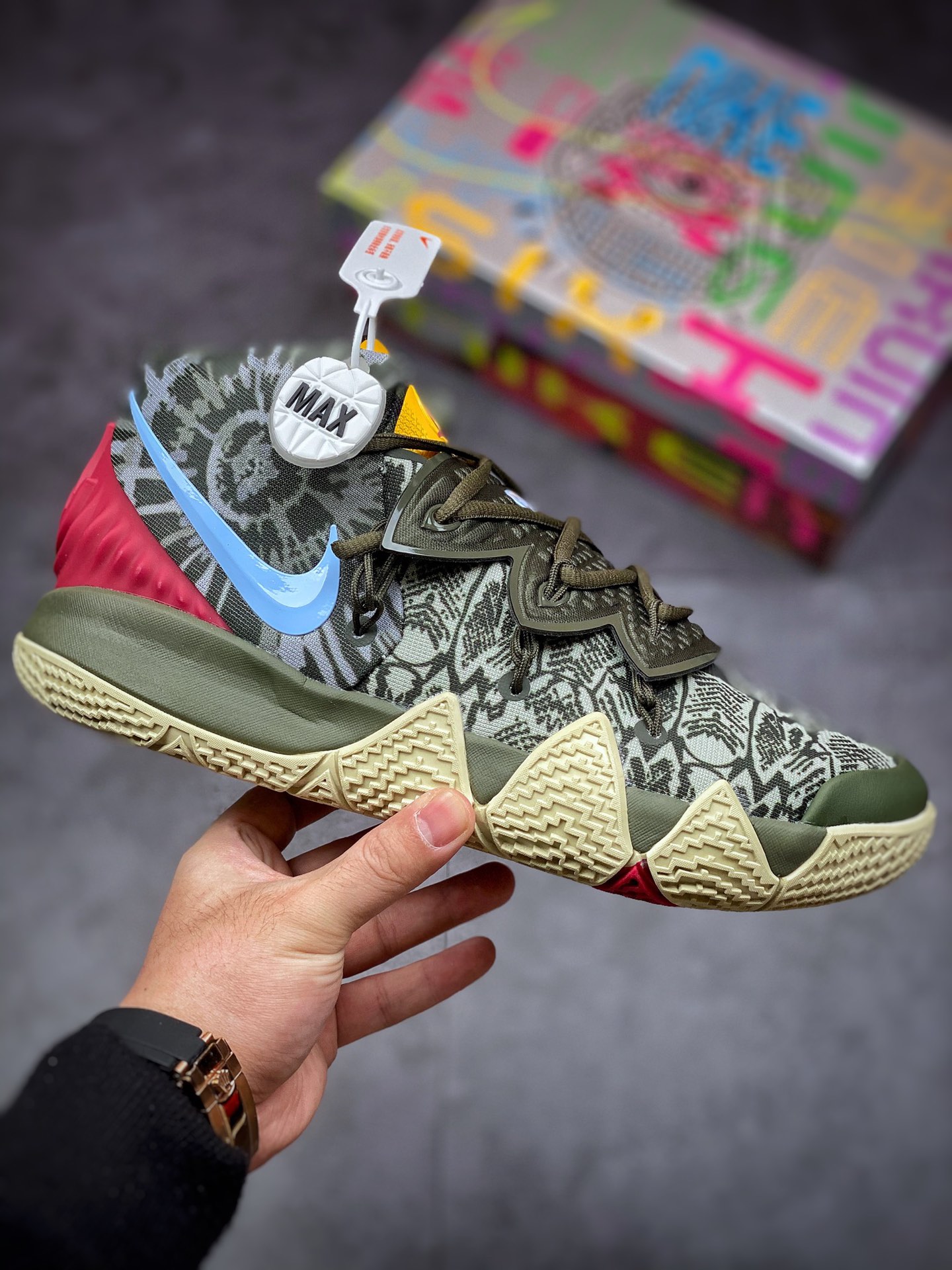 290 #灭世 NIKE Kybrid 欧文S2 军绿迷彩鸳鸯 实战篮球鞋 CT1971-300