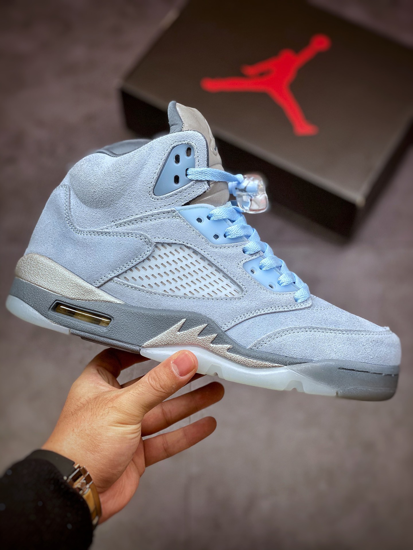 280 清新十足,耐克Nike Wmns Air Jordan Retro 5”Bluebird” 乔丹AJ5代篮球鞋DD9336-400