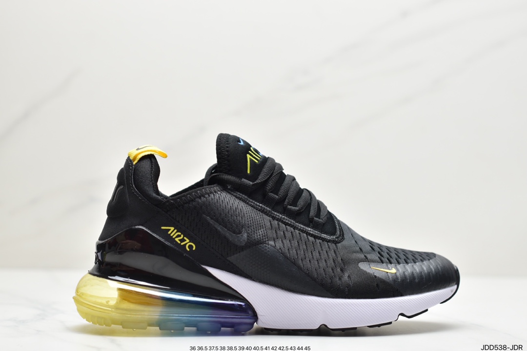 120 耐克Nike NIKE AIR MAX 270 FLYKNIT 混合科技 透气后掌半气垫慢跑鞋  CN7077