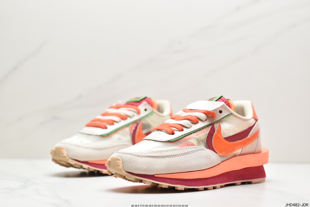 170 Fragment Design x Sacai x NIKE LDWaffle 华夫藤原浩 闪电联名慢跑鞋 DH2684-001