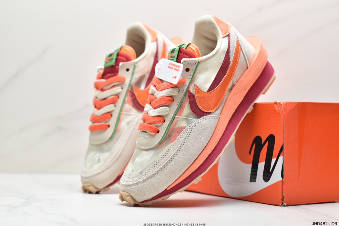 170 Fragment Design x Sacai x NIKE LDWaffle 华夫藤原浩 闪电联名慢跑鞋 DH2684-001