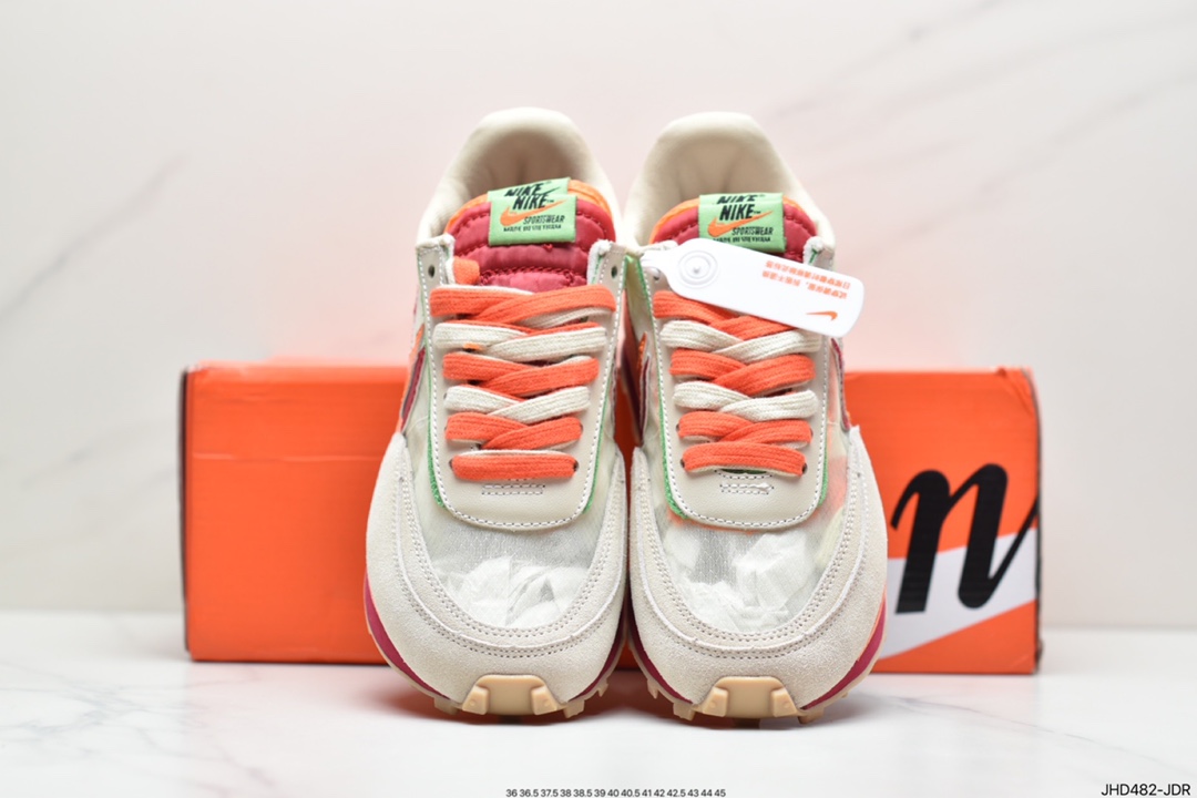 170 Fragment Design x Sacai x NIKE LDWaffle 华夫藤原浩 闪电联名慢跑鞋 DH2684-001