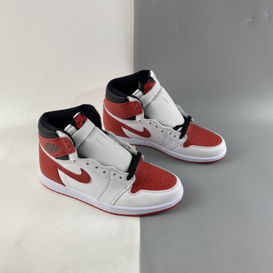 Air Jordan 1 High OG AJ1 Joe 1 White Red Retro High Top Cultural Basketball Shoes 555088-161