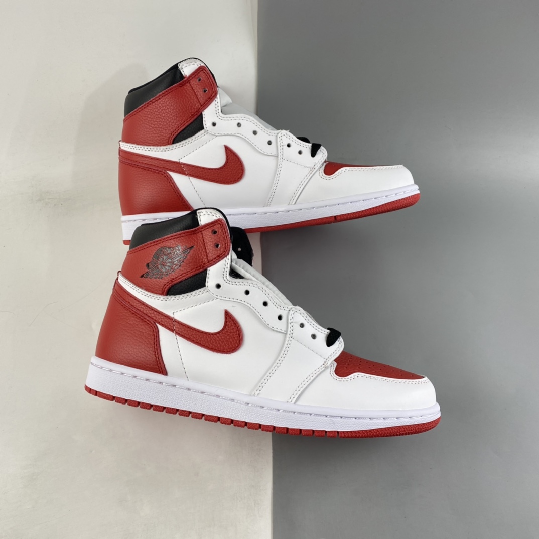 Air Jordan 1 High OG AJ1 Joe 1 White Red Retro High Top Cultural Basketball Shoes 555088-161