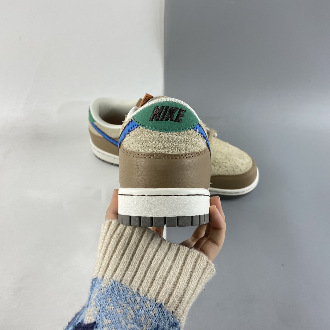 P360 Size x NIKE Dunk Low ”Dark Driftwood” 合作款 扣篮系列低帮休闲运动滑板板鞋 DO6712-200