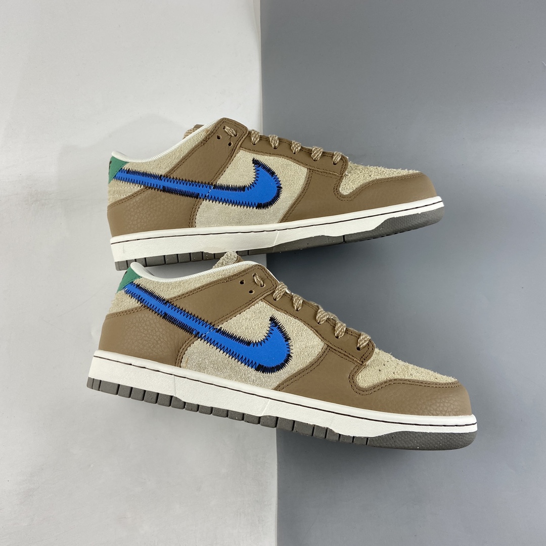 P360 Size x NIKE Dunk Low ”Dark Driftwood” 合作款 扣篮系列低帮休闲运动滑板板鞋 DO6712-200