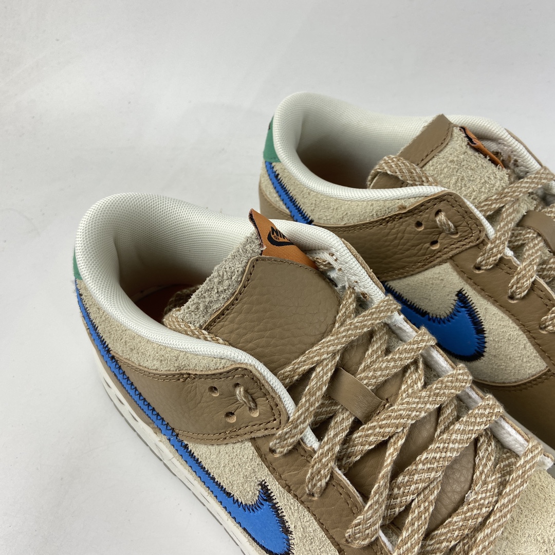 P360 Size x NIKE Dunk Low ”Dark Driftwood” 合作款 扣篮系列低帮休闲运动滑板板鞋 DO6712-200