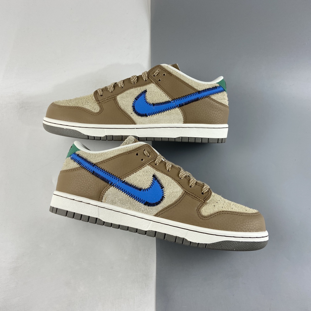 P360 Size x NIKE Dunk Low ”Dark Driftwood” 合作款 扣篮系列低帮休闲运动滑板板鞋 DO6712-200