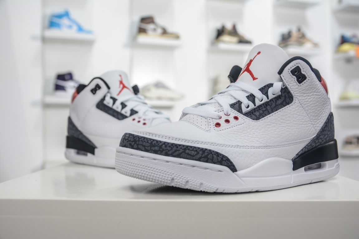 480  Air Jordan 3 SE-T JP Denim Fire Red火焰红 CZ6433-100