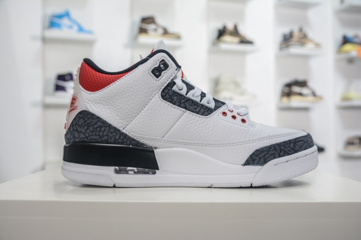 480  Air Jordan 3 SE-T JP Denim Fire Red火焰红 CZ6433-100