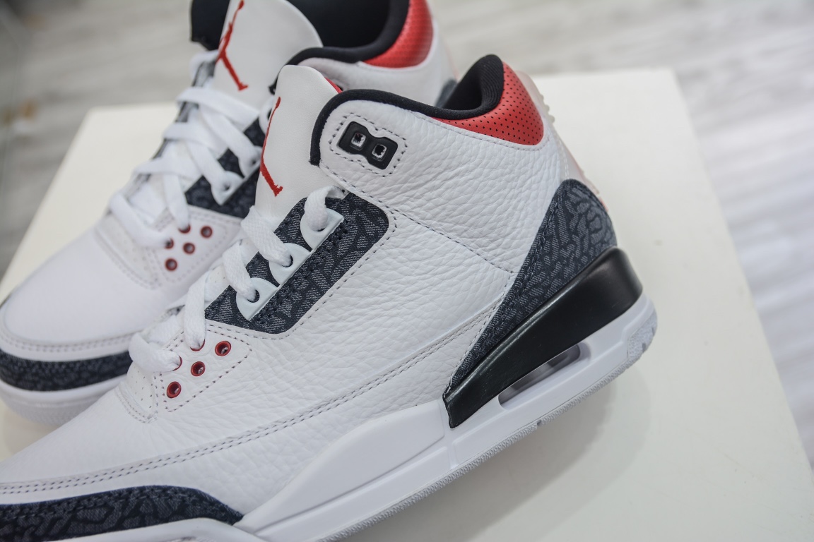 480  Air Jordan 3 SE-T JP Denim Fire Red火焰红 CZ6433-100