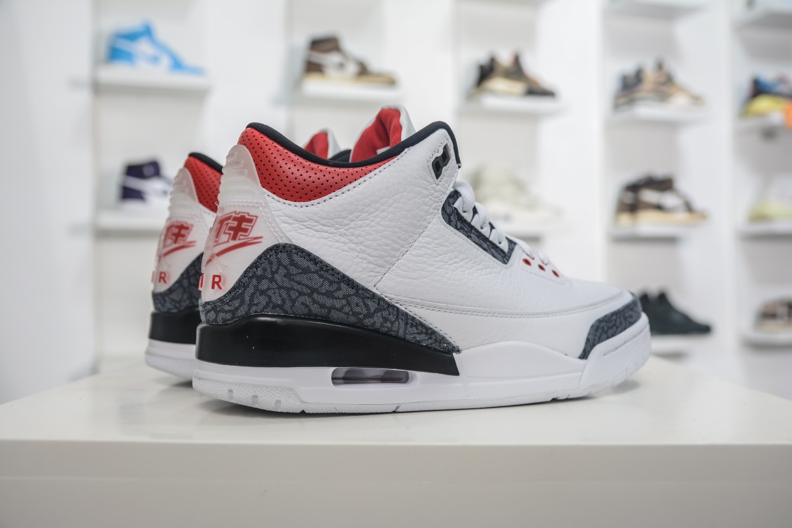 480  Air Jordan 3 SE-T JP Denim Fire Red火焰红 CZ6433-100