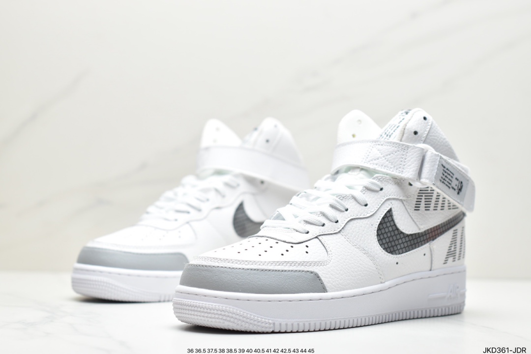160 Nike Air Force 1 High 07 LV8 字母蛇纹 空军一号高帮百搭休闲板鞋CQ0449-001