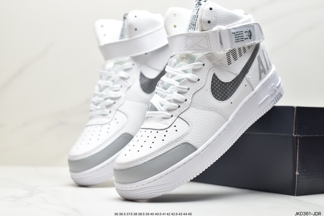 160 Nike Air Force 1 High 07 LV8 字母蛇纹 空军一号高帮百搭休闲板鞋CQ0449-001