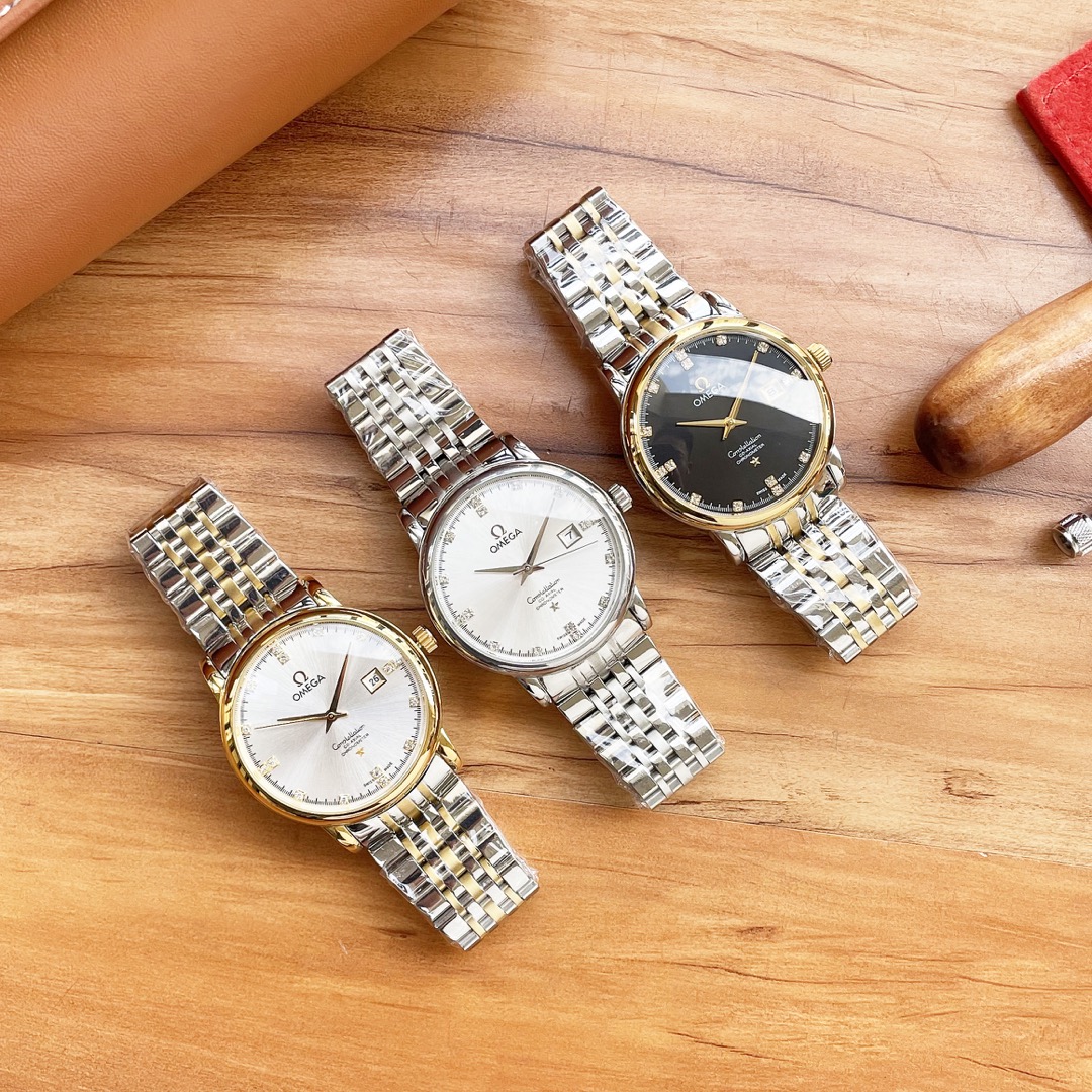 ， 皮带，钢带 独家首发 高清实拍 优质产品 沉稳有型 魅力不凡 简约热卖 品牌： 欧米茄 Omega 三针设计 类型：精品男士腕表 表带：316精钢/真牛皮表带 机芯：高端全自动机械机芯 镜面：矿物质强化玻璃镜面更高清 品味高雅 浩瀚大气 匠心独运 腕间瑰宝 尺寸：直径41mm厚12mm