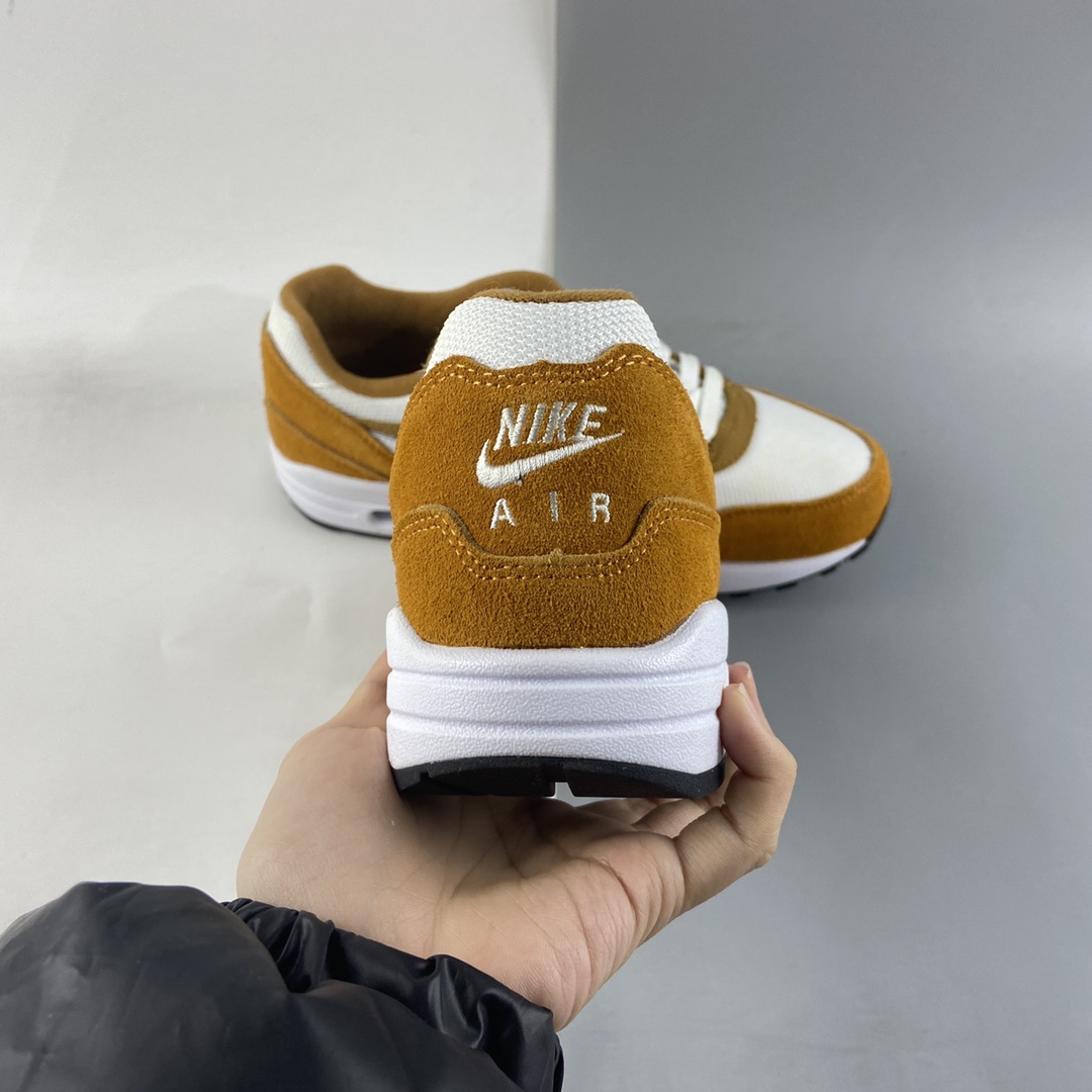 P220 NIKE Air Max 1 黄白色 半掌气垫复古跑步鞋 908366-700