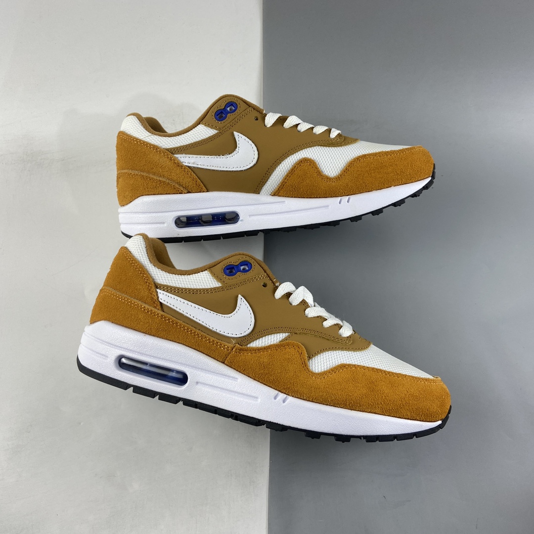 P220 NIKE Air Max 1 黄白色 半掌气垫复古跑步鞋 908366-700
