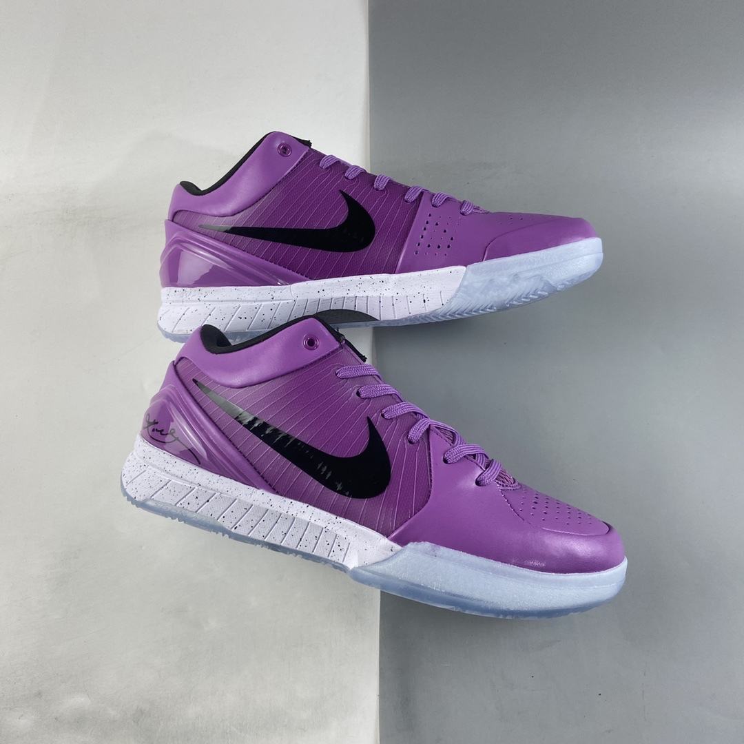 P240 NIKE Zoom Kobe IV 科比4代复刻实战运动低帮文化篮球鞋 紫黑色 CQ3869-500