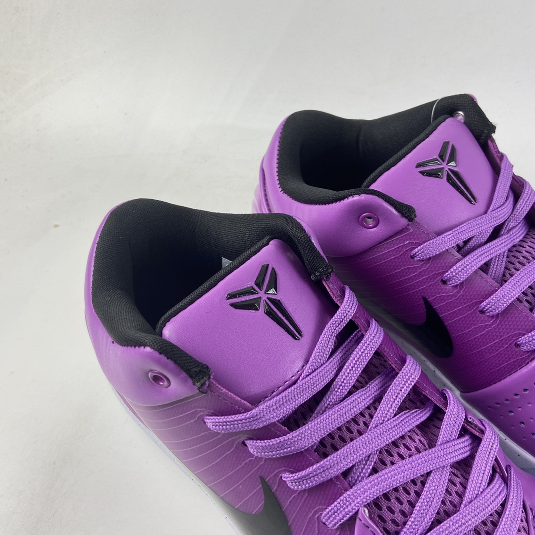 P240 NIKE Zoom Kobe IV 科比4代复刻实战运动低帮文化篮球鞋 紫黑色 CQ3869-500