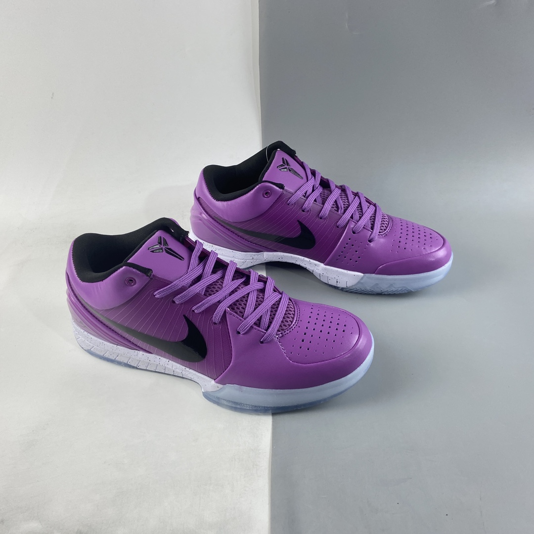 P240 NIKE Zoom Kobe IV 科比4代复刻实战运动低帮文化篮球鞋 紫黑色 CQ3869-500