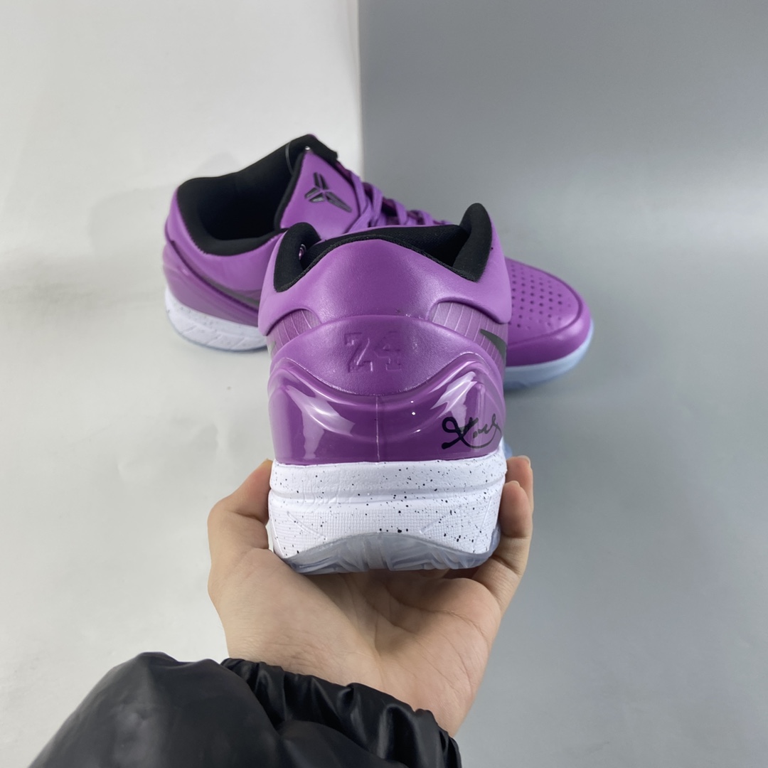 P240 NIKE Zoom Kobe IV 科比4代复刻实战运动低帮文化篮球鞋 紫黑色 CQ3869-500