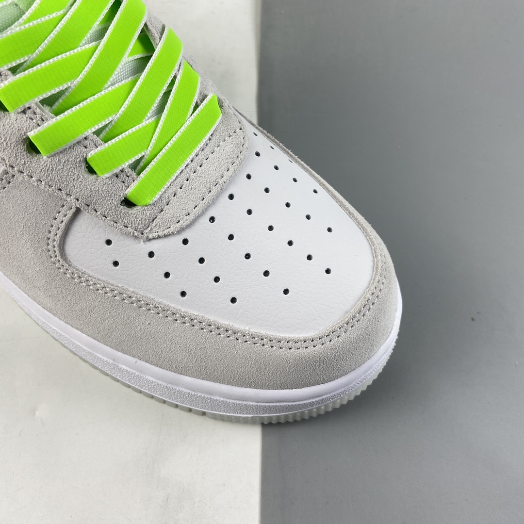 P240 NIKE Air Force 1’07 ESS 电玩3D苹果绿 空军一号低帮休闲板鞋 DA8302-555