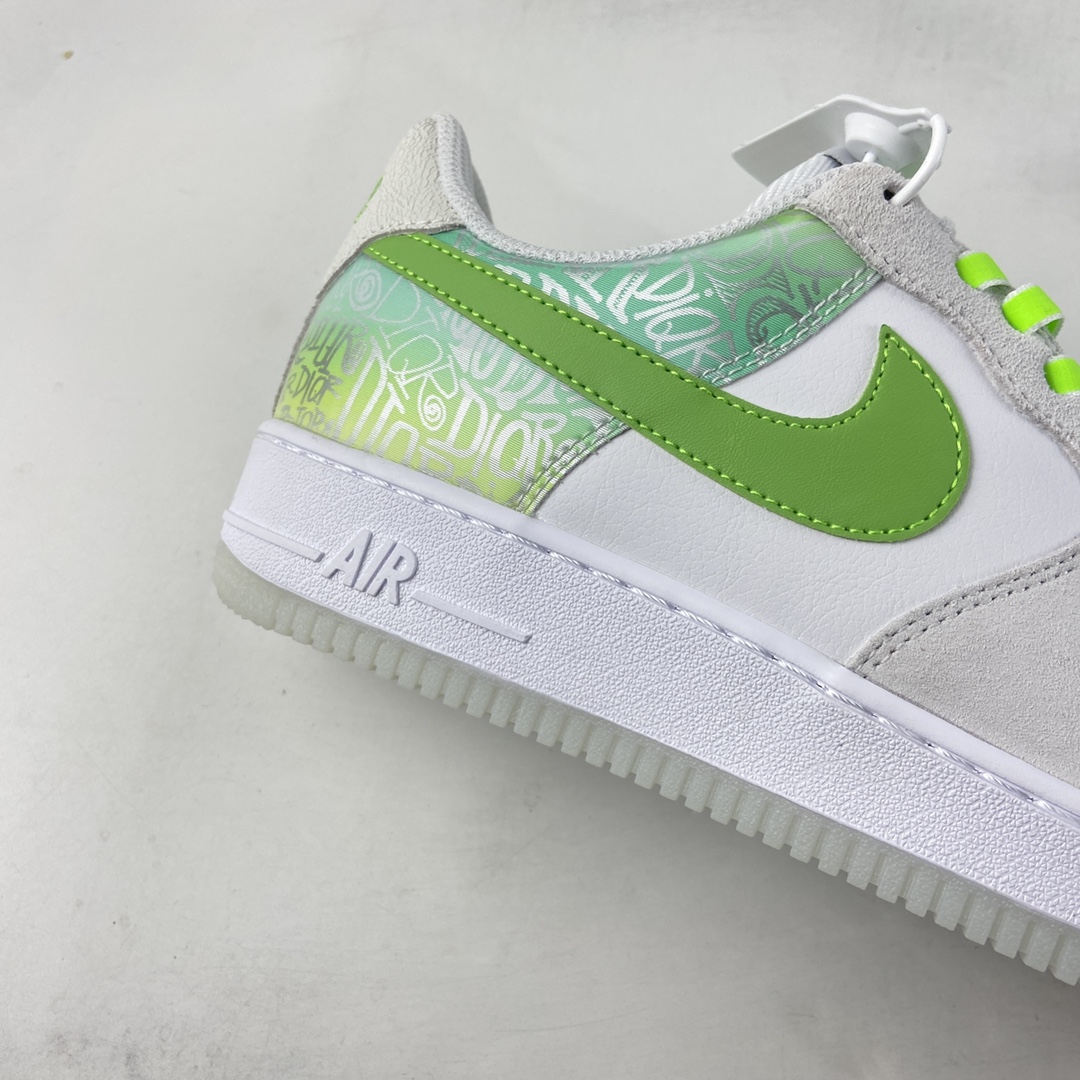 P240 NIKE Air Force 1’07 ESS 电玩3D苹果绿 空军一号低帮休闲板鞋 DA8302-555