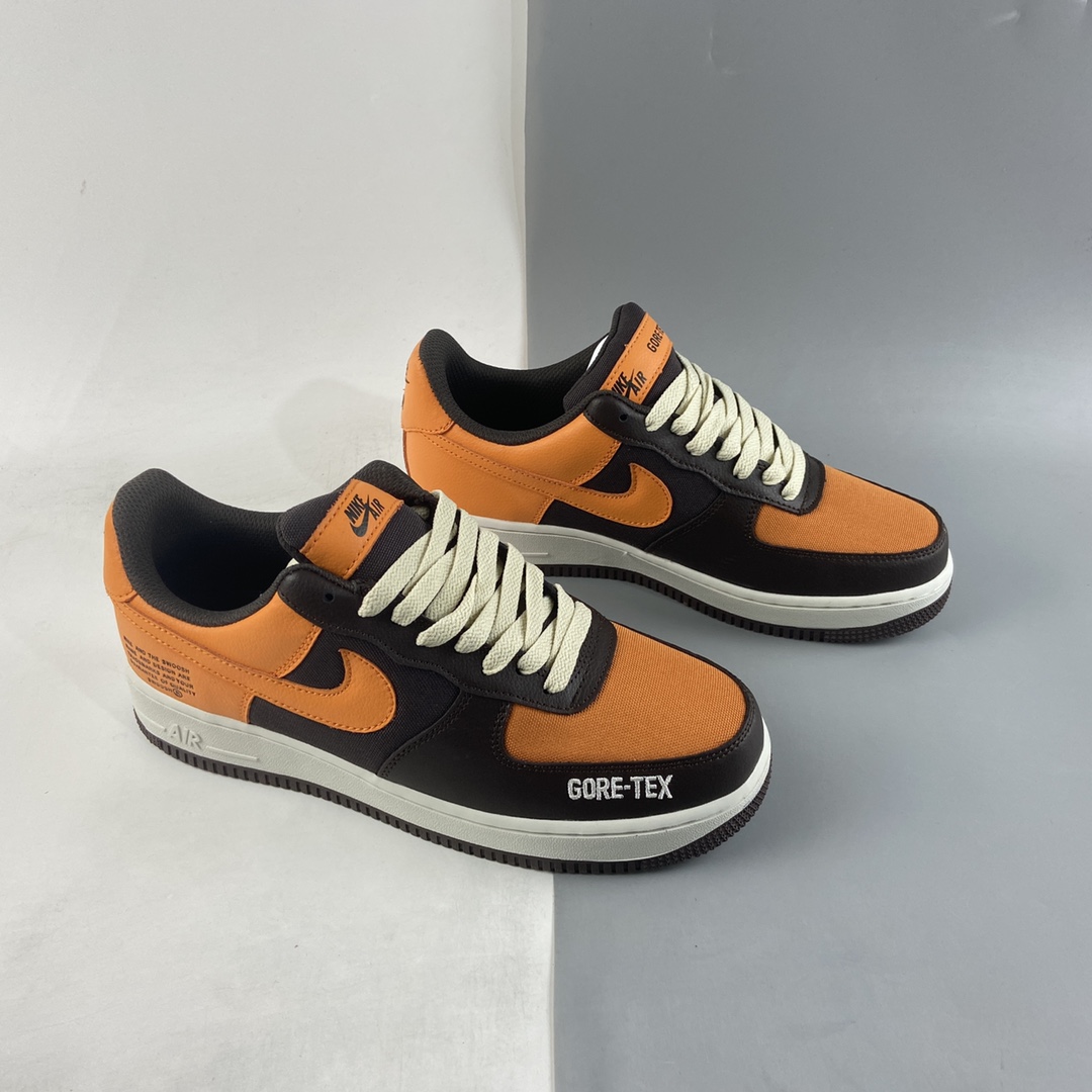 P200 NIKE Air Force 1’07 ”GORE-TEX” 黑棕色 空军一号低帮休闲板鞋 DO2760-220