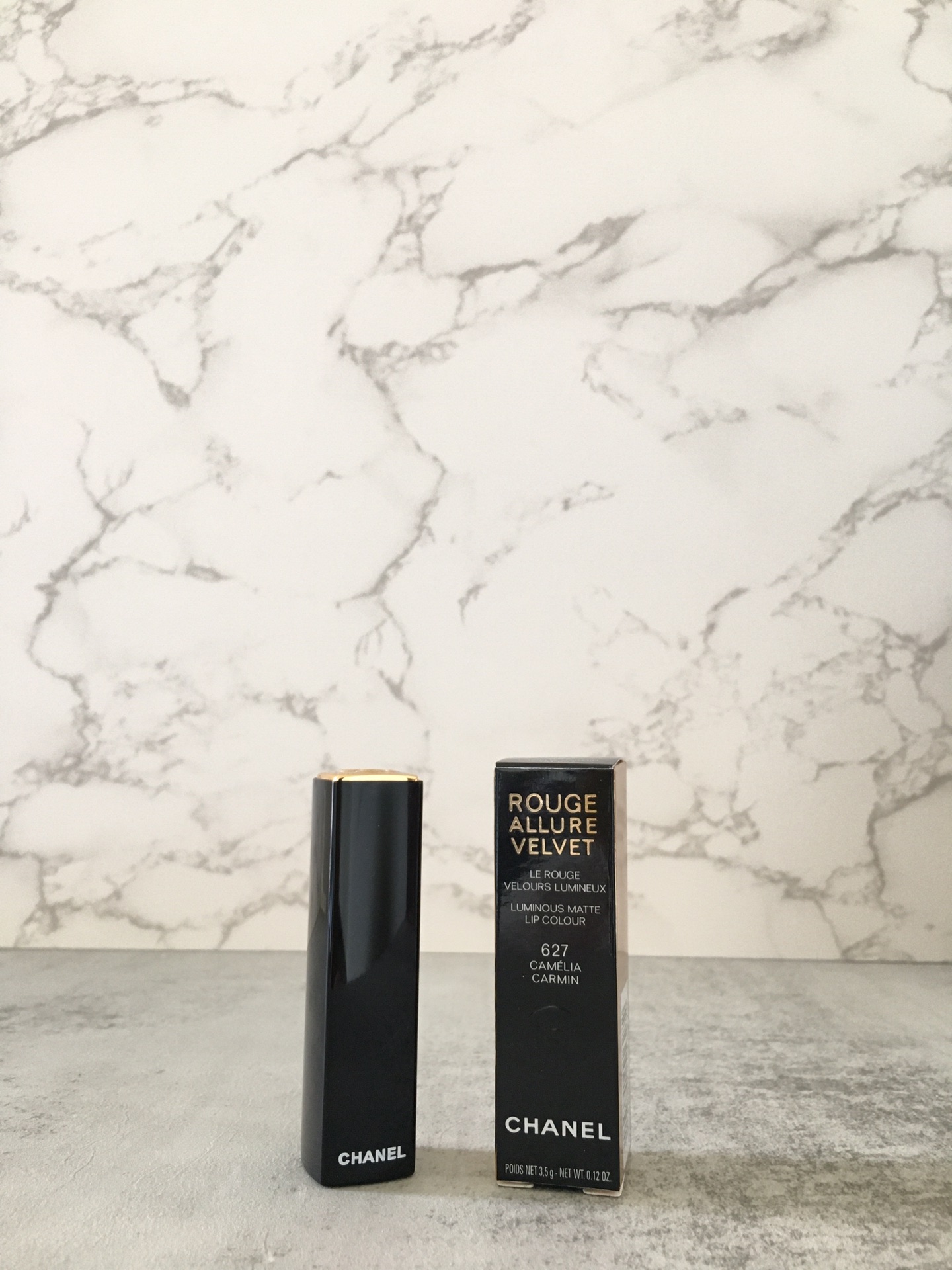 Chanel Rouge Allure Velvet 627 Camelia Carmin Lipstick - Luminous Matte Finish 1 i1641701888 741 0