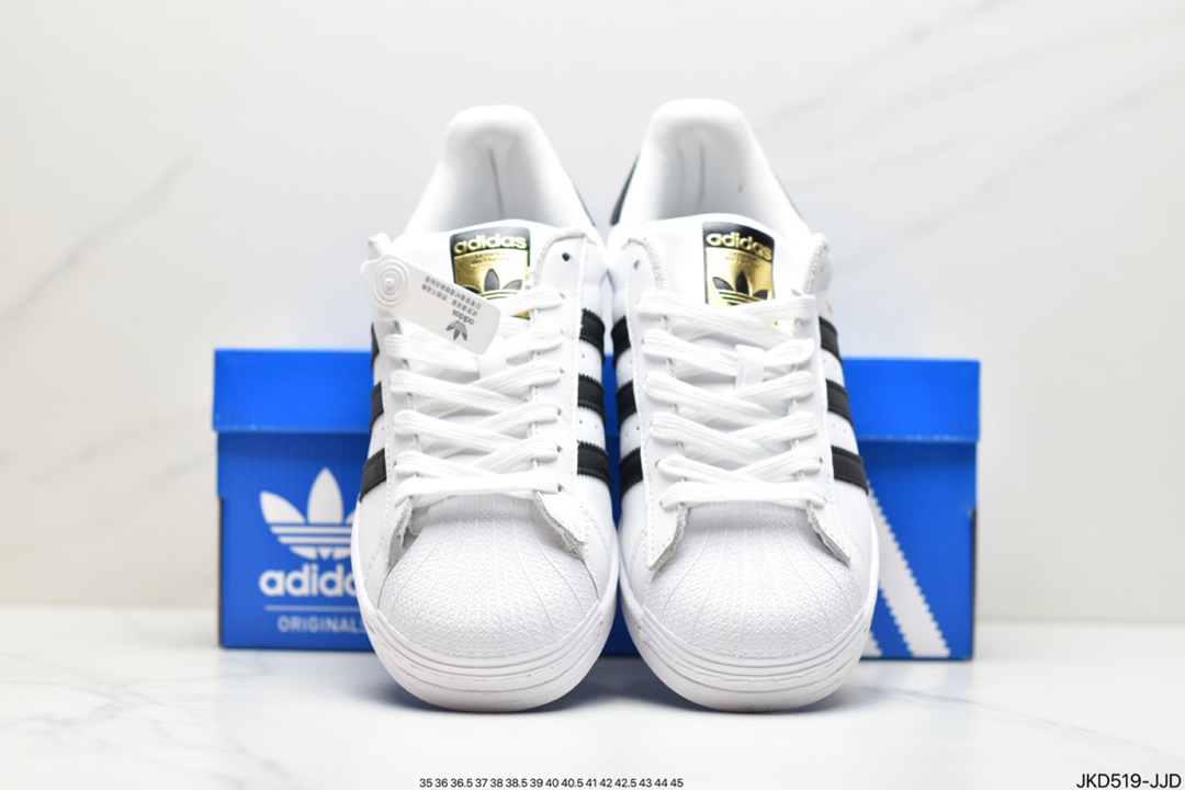 Adidas Originals Superstar Shell Head Classic Versatile Casual Sports Sneakers EG4958