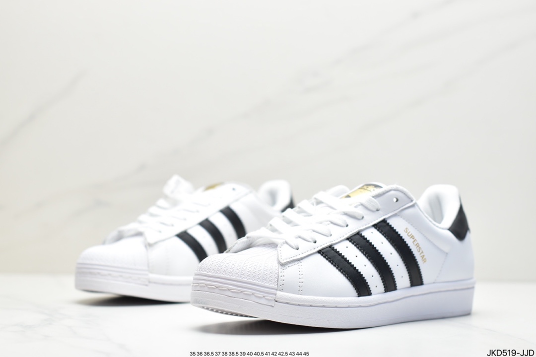 Adidas Originals Superstar Shell Head Classic Versatile Casual Sports Sneakers EG4958