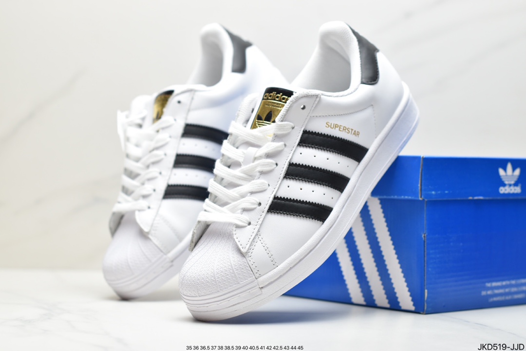 Adidas Originals Superstar Shell Head Classic Versatile Casual Sports Sneakers EG4958