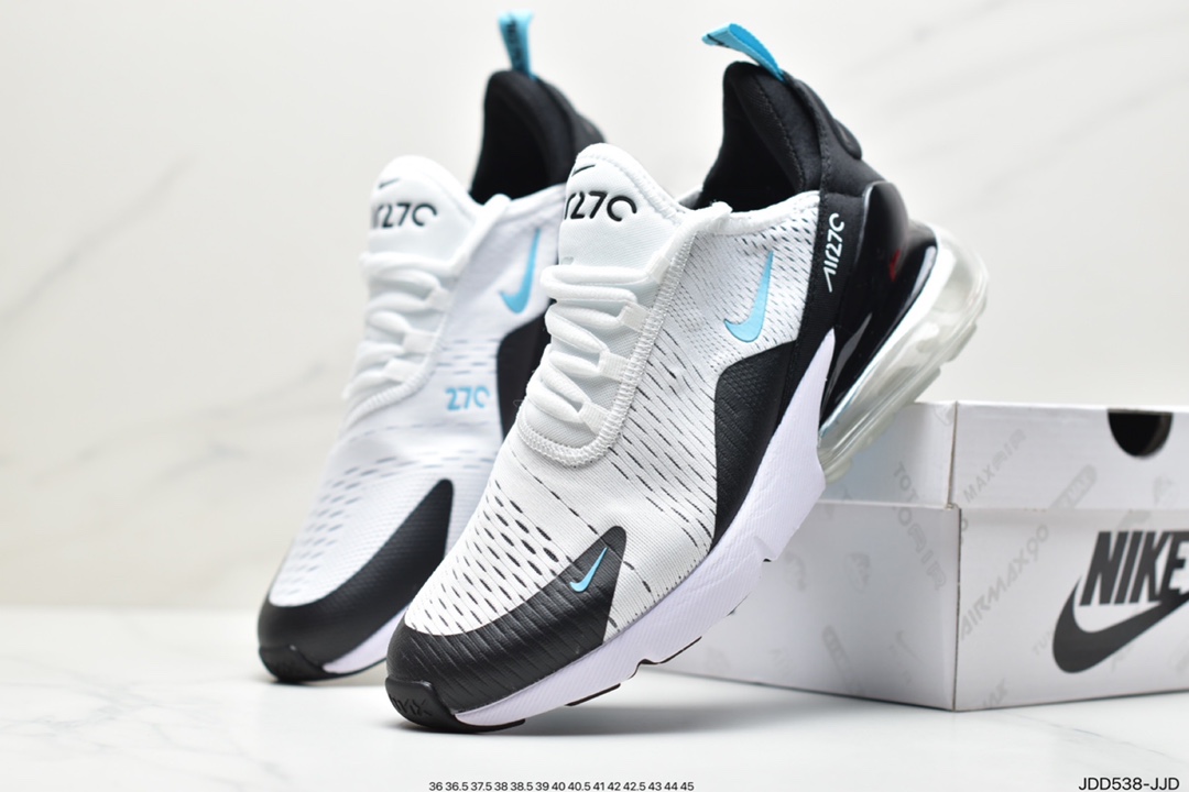 120 耐克Nike NIKE AIR MAX 270 FLYKNIT 混合科技 透气后掌半气垫慢跑鞋CN7077