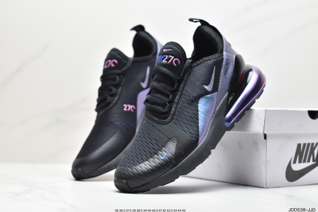 120 耐克Nike NIKE AIR MAX 270 FLYKNIT 混合科技 透气后掌半气垫慢跑鞋CN7077