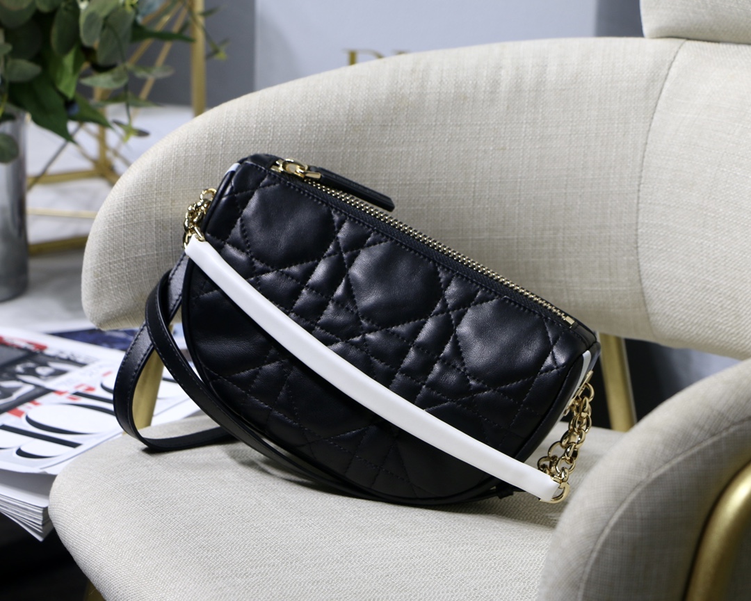 Dior Crossbody & Shoulder Bags Black Sheepskin Fashion Sweatpants