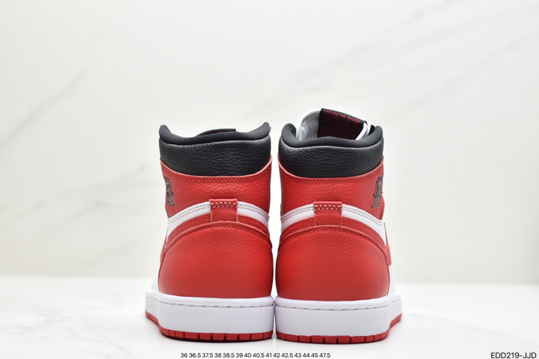 340 Nike Air Jordan 1 Retro High OG”Heritage”AJ1代经典复古经典高帮百搭文化篮球鞋“白黑大学红”555088-161