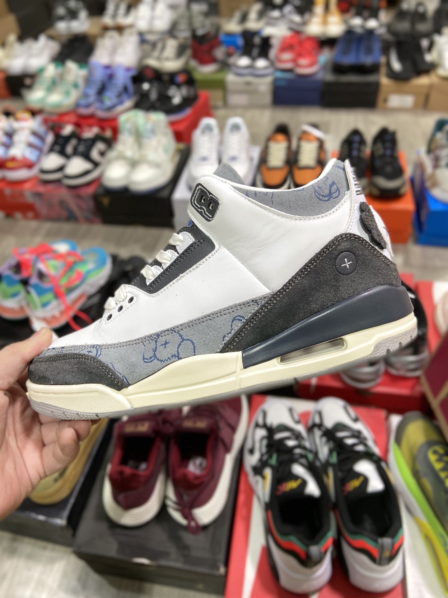 Alta Versión Jordan Air Jordan 3 Michael Jordan AJ3 Generación mid-top retro cultura deportiva casua