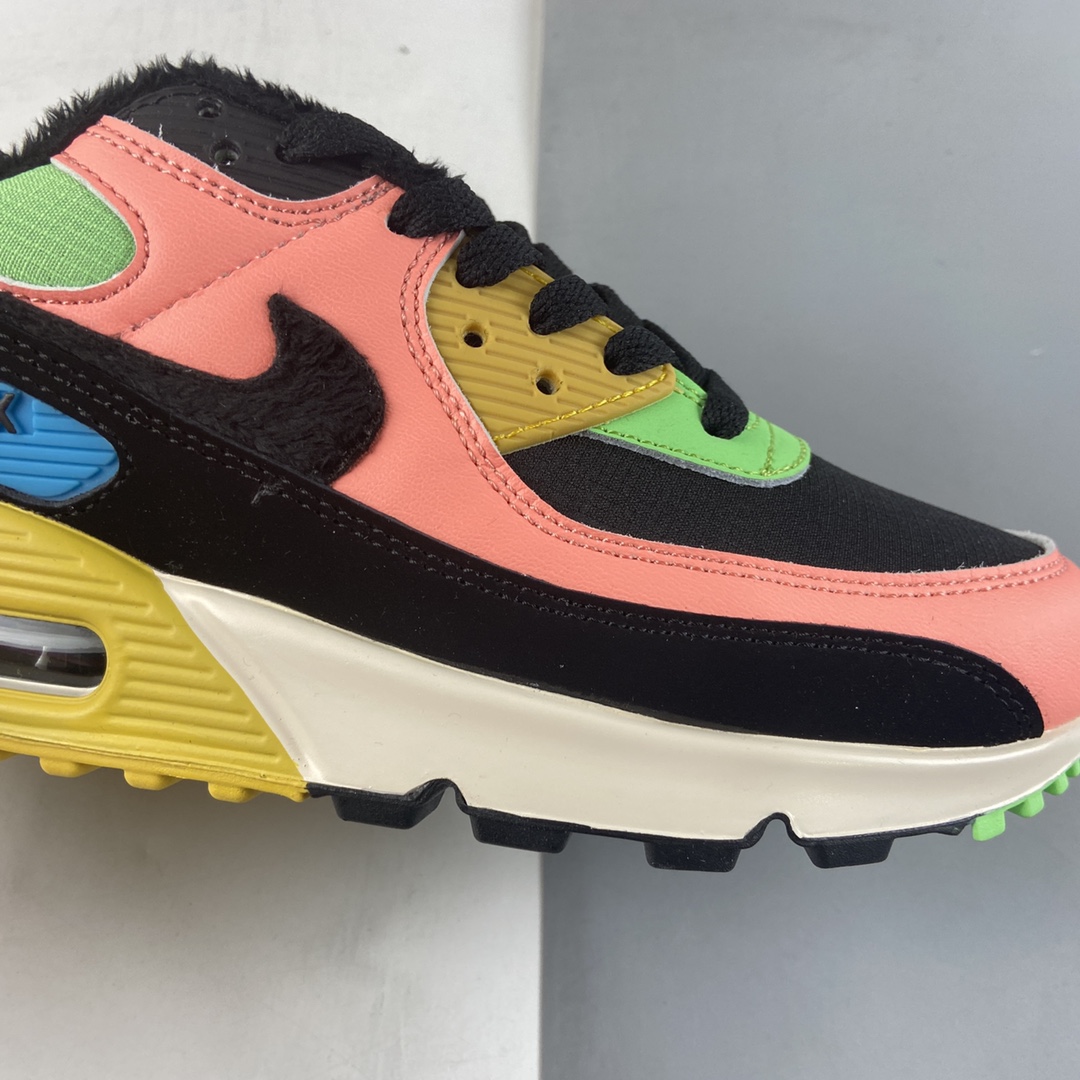 P200 NIKE Air Max 90 彩色拼接 加绒 复古气垫百搭休闲运动慢跑鞋 CT1891-600-莆田鞋,莆田鞋货源,高仿鞋,高仿鞋货源,安福档口,莆田高仿鞋,莆田鞋批发,高仿鞋批发,莆田高仿运动鞋,高仿运动鞋,莆田运动鞋 P200 NIKE Air Max 90 彩色拼接 加绒 复古气垫百搭休闲运动慢跑鞋 CT1891-600