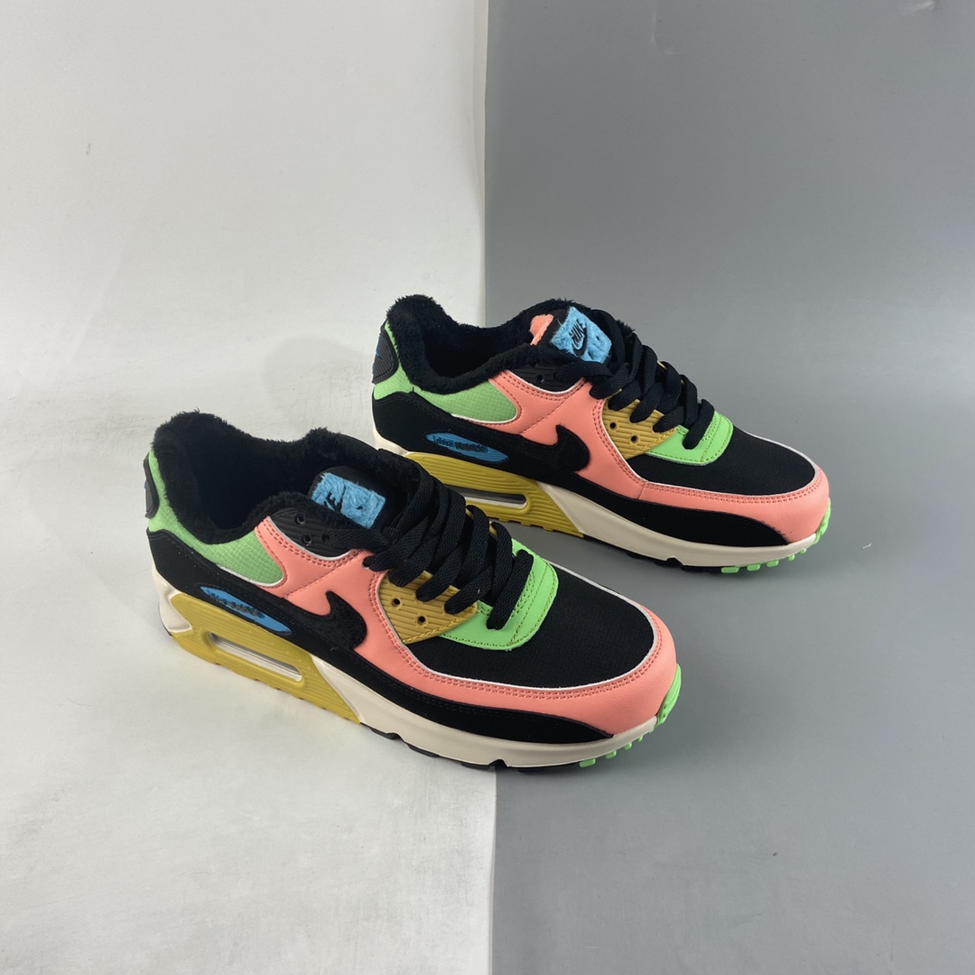 P200 NIKE Air Max 90 彩色拼接 加绒 复古气垫百搭休闲运动慢跑鞋 CT1891-600-莆田鞋,莆田鞋货源,高仿鞋,高仿鞋货源,安福档口,莆田高仿鞋,莆田鞋批发,高仿鞋批发,莆田高仿运动鞋,高仿运动鞋,莆田运动鞋 P200 NIKE Air Max 90 彩色拼接 加绒 复古气垫百搭休闲运动慢跑鞋 CT1891-600