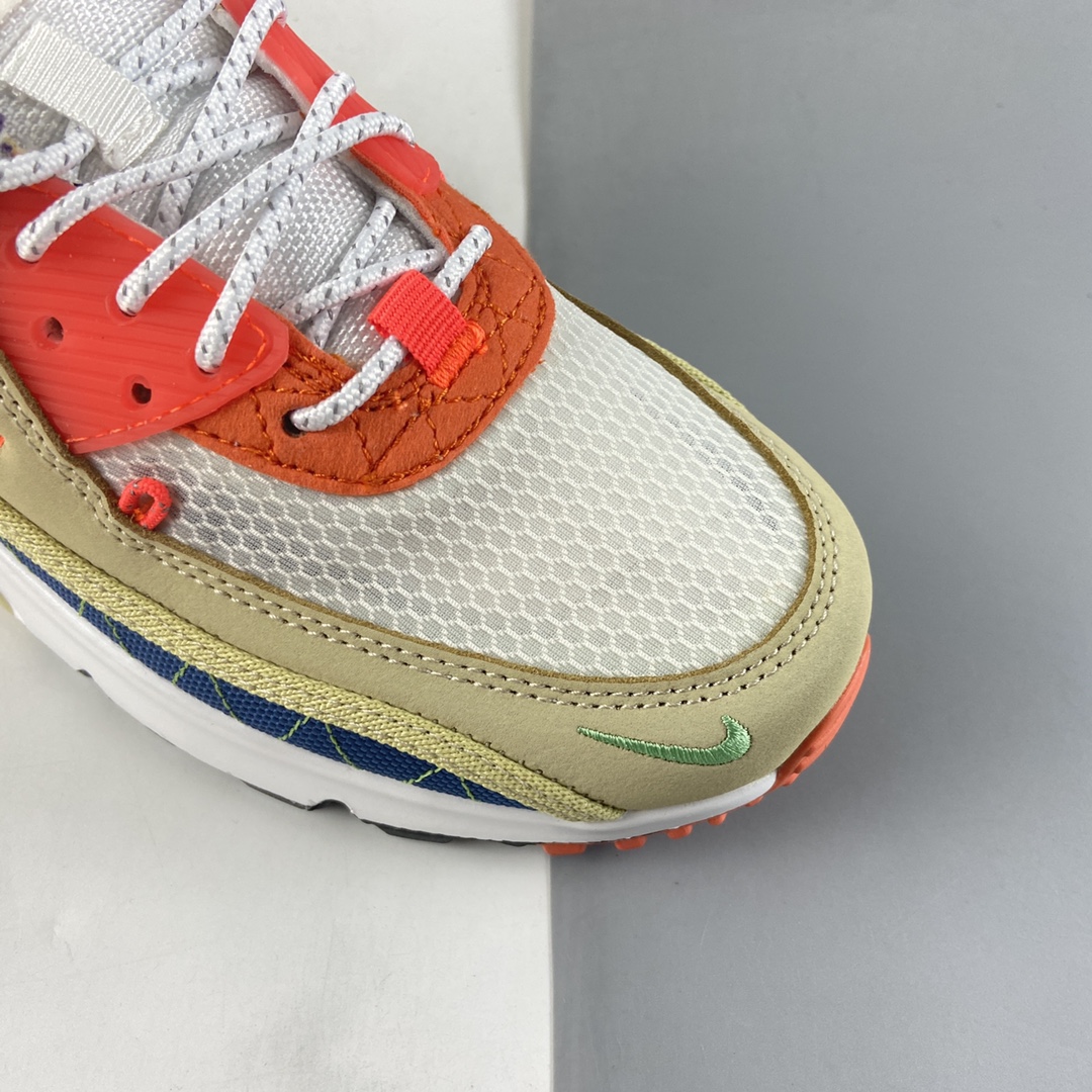 P220 NIKE Air Max 90 彩色拼接 复古气垫百搭休闲运动慢跑鞋 CTZ9078-784